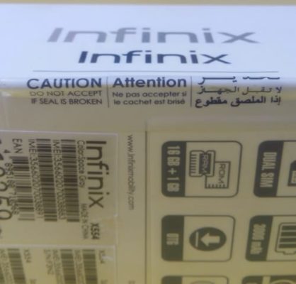 Infinix Hot 3 Seal