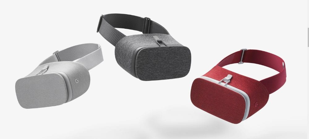 google daydream view vr headset colour variants