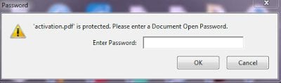 lock pdf file password