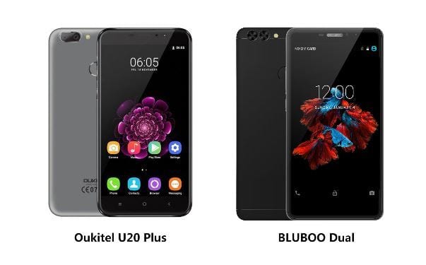 BLUBOO Dual vs Oukitel U20 Plus