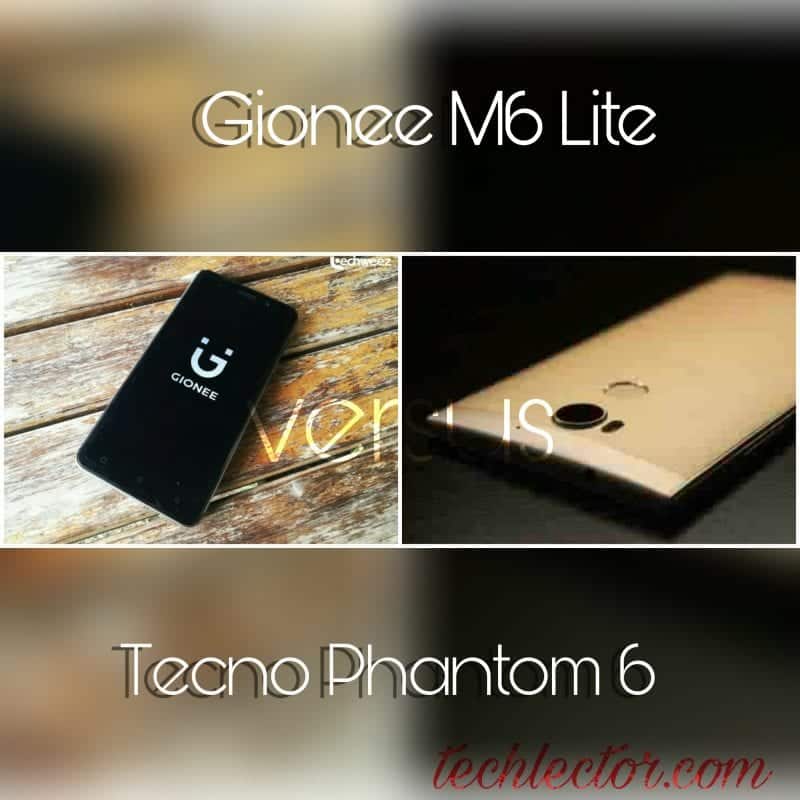 Gionee M6 Lite vs Tecno Phantom 6