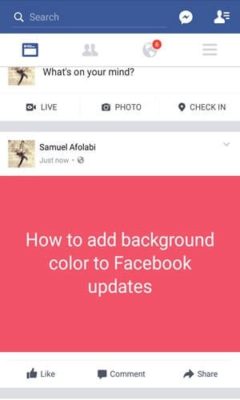 Facebook Updates With Coloured Backgrounds 1