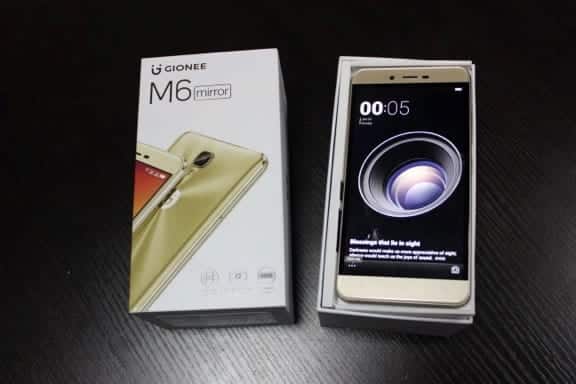 gionee m6 mirror top