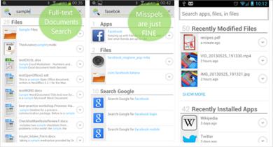 The Andro Search app for Android