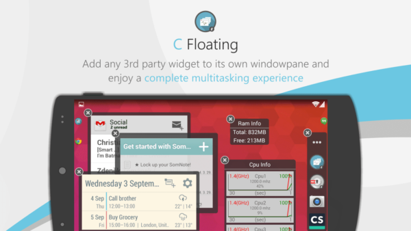 C Floating app for Android