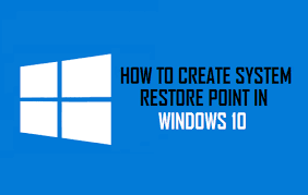 system restore point in Windows 10