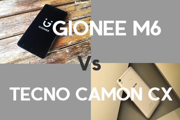 Tecno Camon CX CAMON C10 and Gionee M6