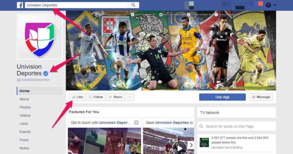Univision Deportes Official Facebook Page