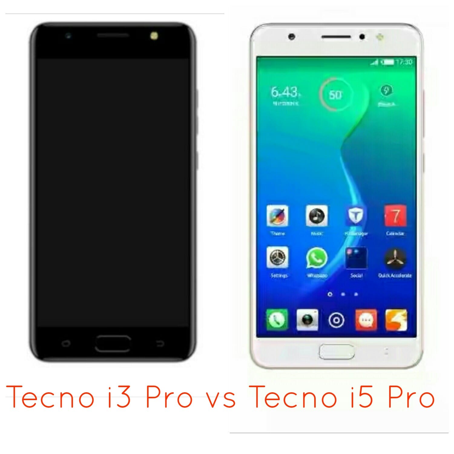 Tecno i3 Pro vs Tecno i5 Pro