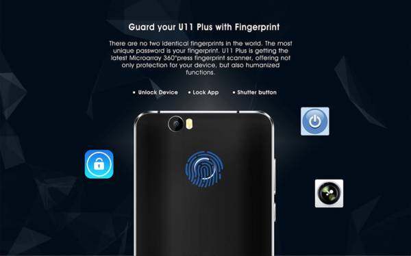The Oukitel U16 Plus comes with a fast fingerprint sensor 