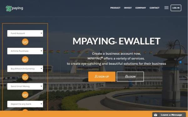 transfer funds, shop anywhere with Mpaying