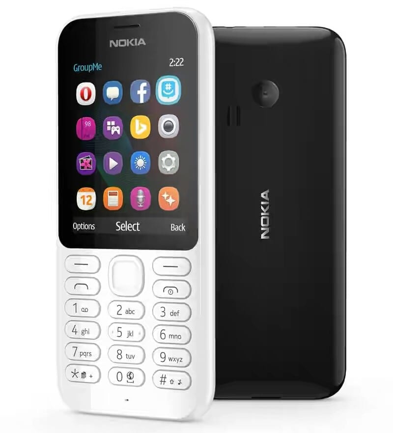 nokia 222 dual white mobile phone