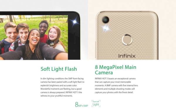 Infinix Hot 5 camera