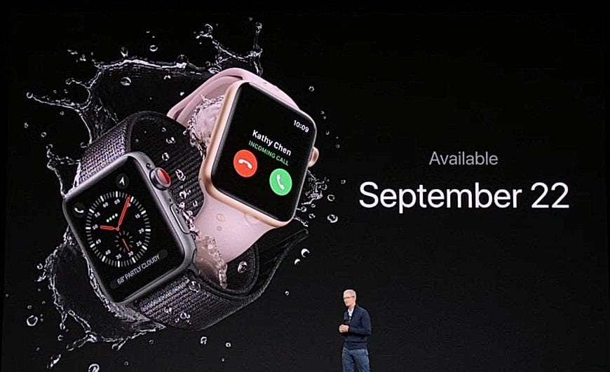 apple watch series 3 release date