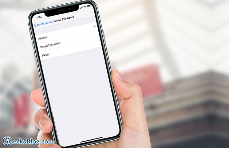 How to Show Notification Previews on iPhone X Lockscreen