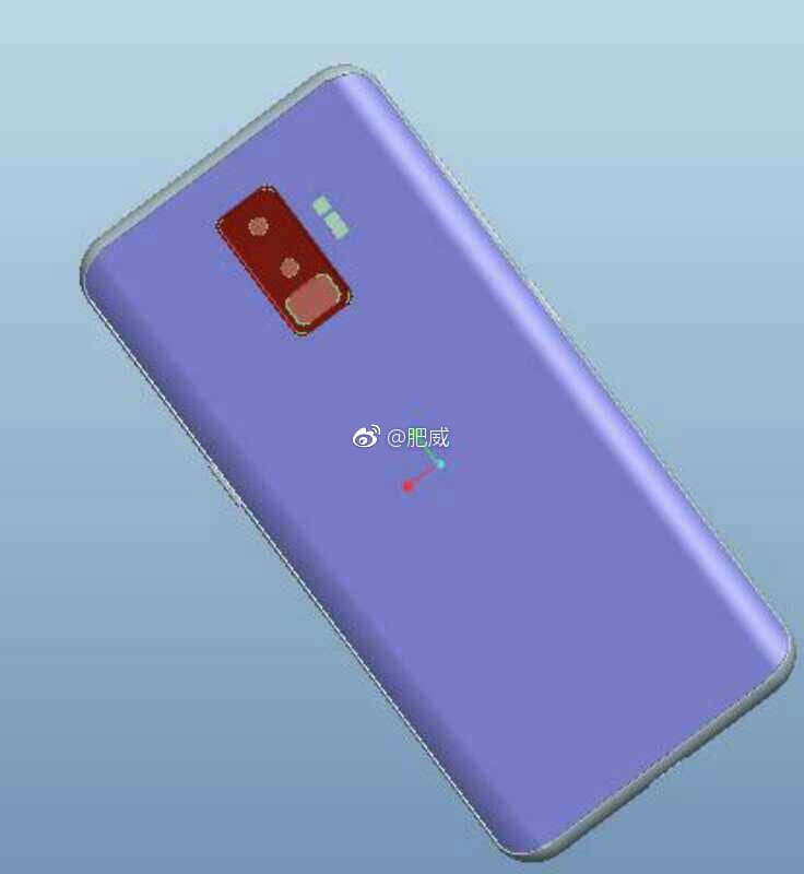 Samsung Galaxy S9 CAD drawings and PhoneArena renders