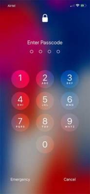 Enter Passcode to Train iPhone X Face ID