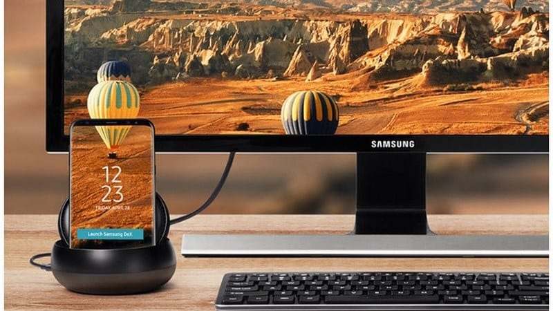 unannounced samsung dex pad leaks out brings a galaxy s9 with it 800x450