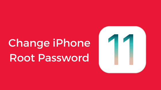 change iphone root password 1