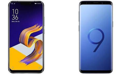 Asus Zenfone 5Z and Samsung Galaxy S9 Plus