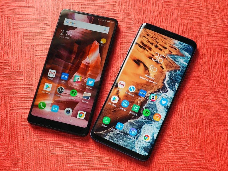 Samsung Galaxy S9 Plus vs Xiaomi Mi Mix 2S