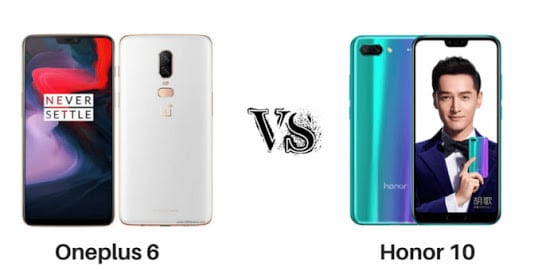 Huawei Honor 10 vs OnePlus 6