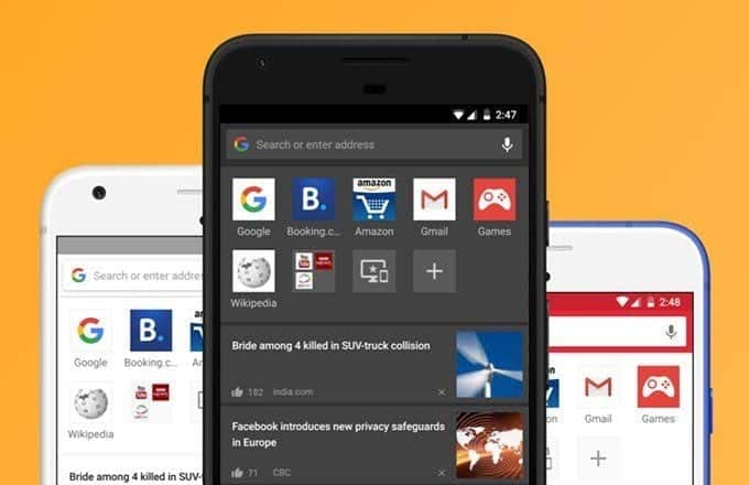 Opera for Android updated with night mode QR code reader themes more