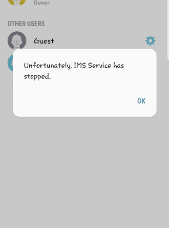 IMS Service Has Stopped