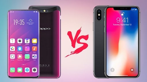 Oppo Find X vs iPhone X