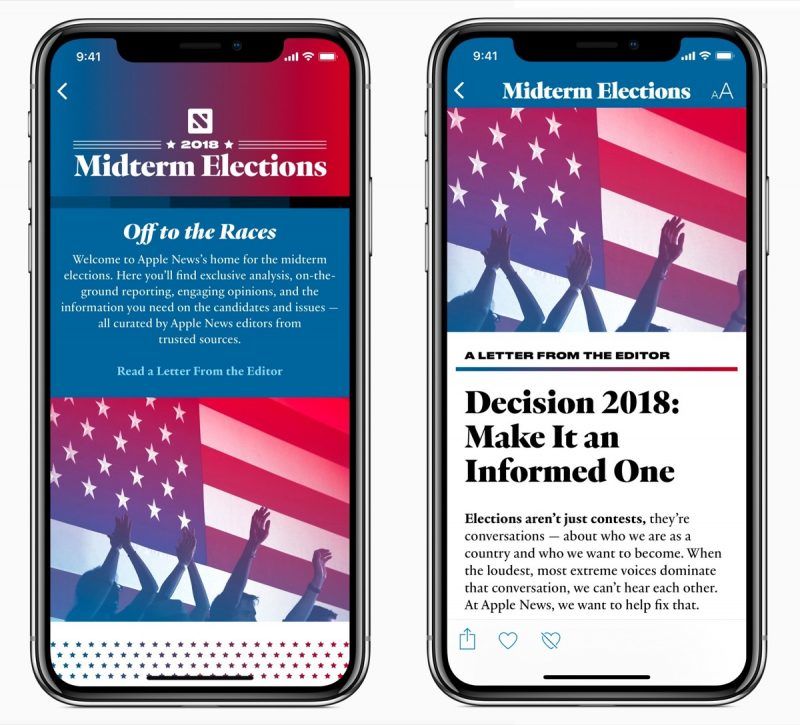 US elections on Apple News 1