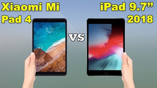 Xiaomi Mi Pad 4 vs iPad 9.7 2018
