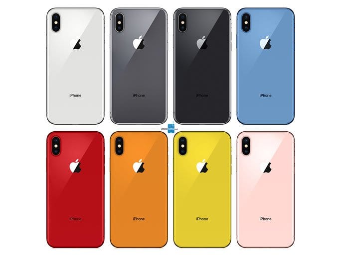 apple iphone 2018 colors