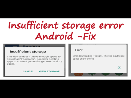 Insufficient Storage Error on Android