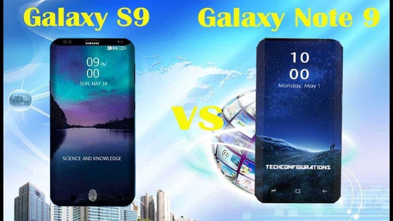 Samsung Galaxy Note 9 vs Galaxy S9