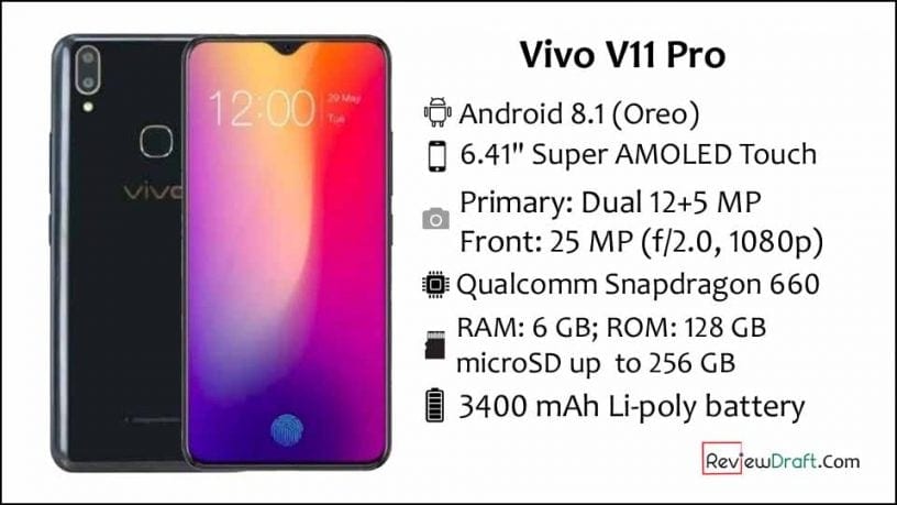 Vivo V11 Pro price
