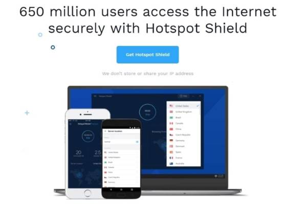 VPN gratis Hotspot Shield VPN