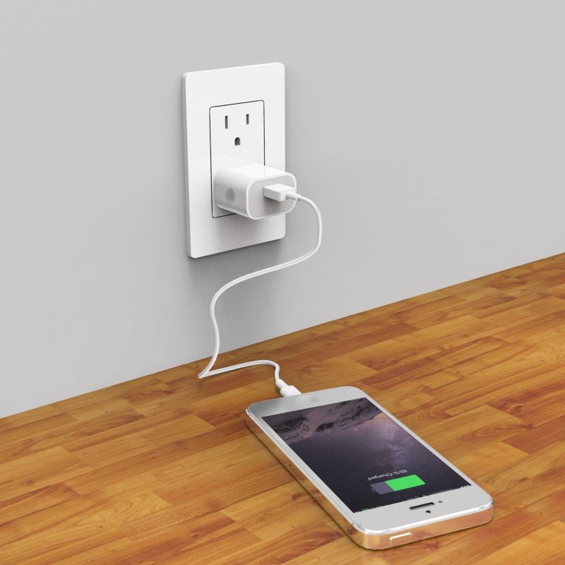 iPhone Charging via Wall Adapter