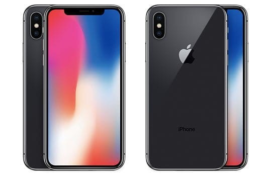 iphone x front back gray