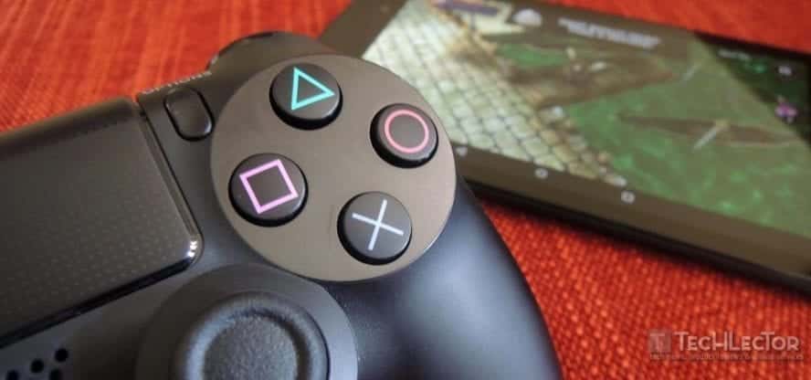 Connect the PS4 controller to the Android phone or Tablet