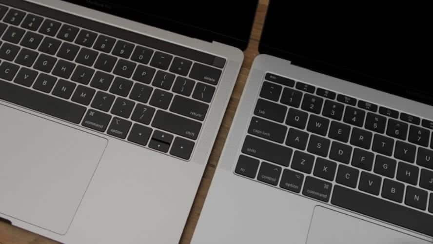 2018 MacBook Pro Keyboard comparison