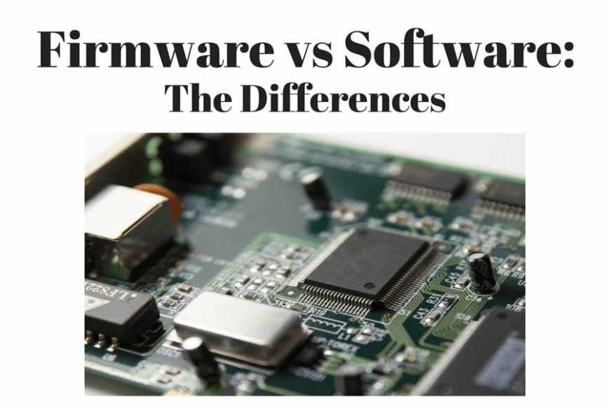 Firmware vs software