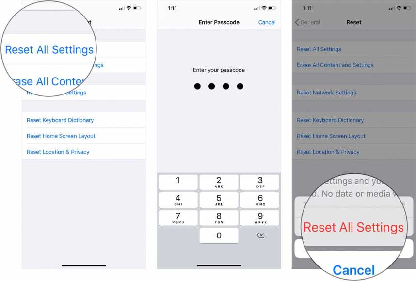 Reset All Settings on iPhone or iPad