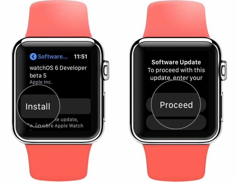 Tap on Install and then Proceed to Update WatchOS Directly on Apple Watch