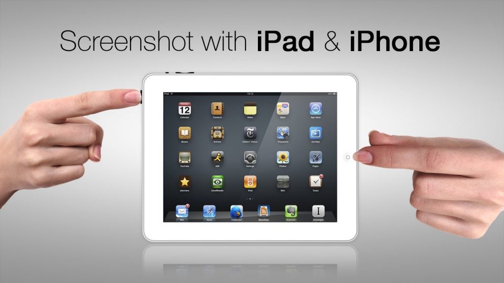 screenshot on an iPad