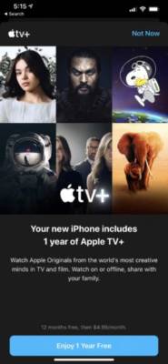 Register Apple TV+ Free Year