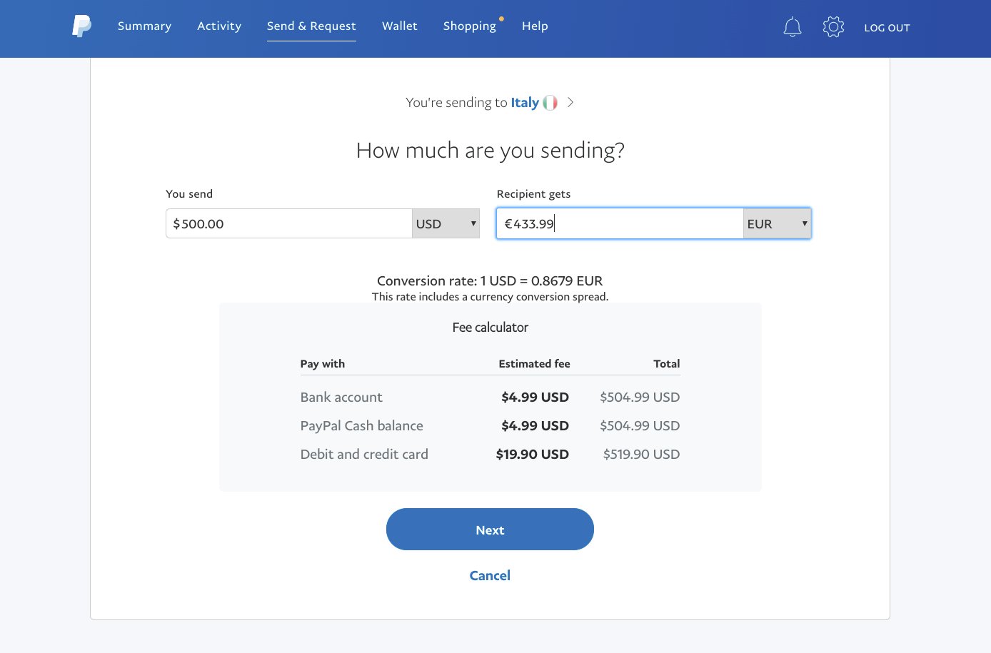 Transfer Funds Countries PayPal