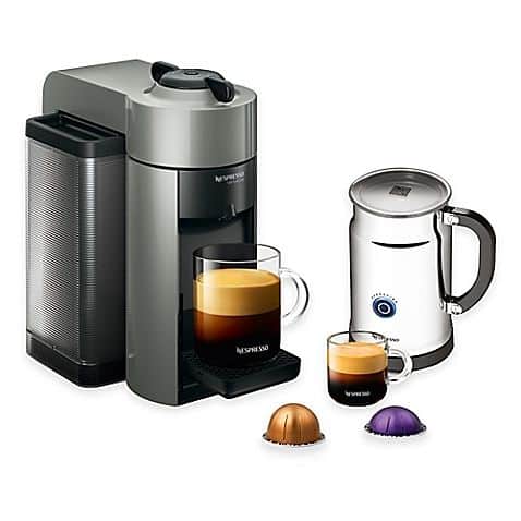 1 VertuoLine Evoluo Deluxe Coffee Espresso Maker with Aeroccino Plus Milk Frother