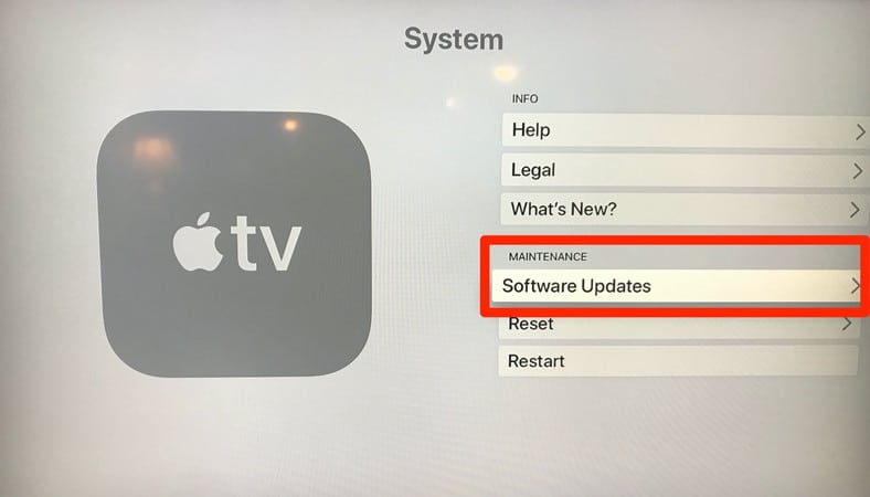 Manually Update Your Apple TV
