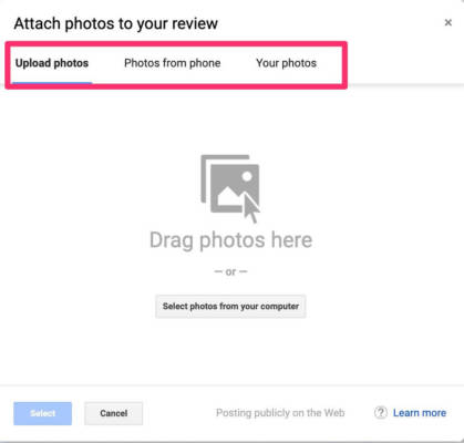 Add Photos To Google Review