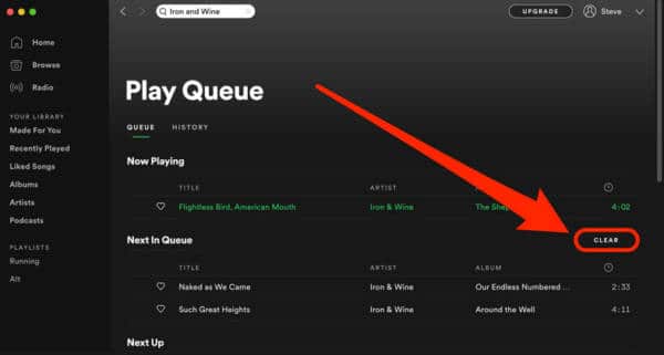 Clear Your Queue On Spotify